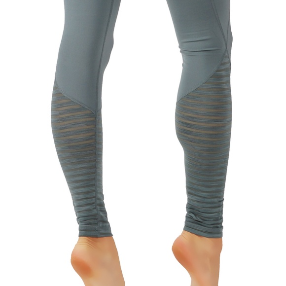 Yoga leggings sports pants burnout mesh - Picture 3 of 5